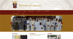 Desktop Screenshot of diocesedecamacari.com.br