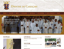 Tablet Screenshot of diocesedecamacari.com.br